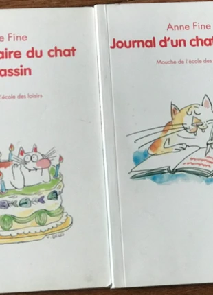 Lot de 2 livres Chat assassin, Anna Fine, état: Bon état, 6,00 €, 7,00 € Protection acheteurs incluse