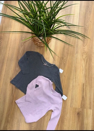 Lot 2 hauts fille Kitchoun 3 ans – gris & rose poudré manches longues, brand: Kitchoun, condition: Very good, size: 3 years / 98 cm, €5.50, €6.48 includes Buyer Protection Pro