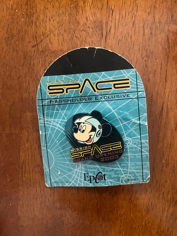 Disney WDW - Mickey Mission Space - Grand Opening 2003 Annual Passholder LE Pin