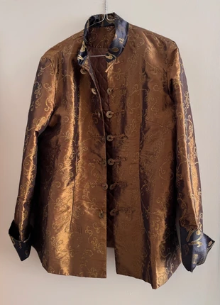 Aziatisch jasje, met gouden patroon, merk: Asian, staat: Heel goed, maat: M / 38 / 10, € 40,00, € 42,70 inclusief Kopersbescherming