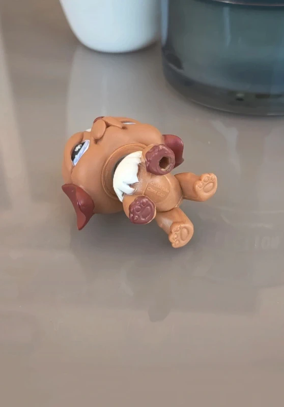 Littlest Pet Shop #729 Brown and white St. Bernard dog - photo numéro 3