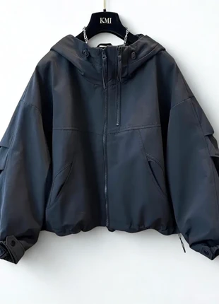 Veste coupe vent / imperméable bomber oversize à capuche tendance automne 2025 Y2K noir, marque: Tendance, état: Neuf sans étiquette, taille: S / 36 / 8, 45,00 €, 47,95 € Protection acheteurs incluse