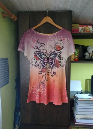 T-shirt motif papillon, marque: Apt. 9, état: Très bon état, taille: S / 36 / 8, 3,00 €, 3,85 € Protection acheteurs incluse