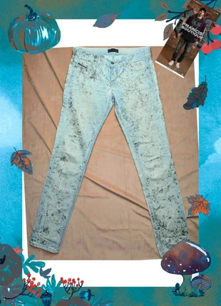 Jean slim Diesel Black Gold 28 bleu clair splash effet peinture made in Italy Y2K, brand: Diesel Black Gold, condition: Very good, size: M / 38 / 10, €42.00, €44.80 includes Buyer Protection