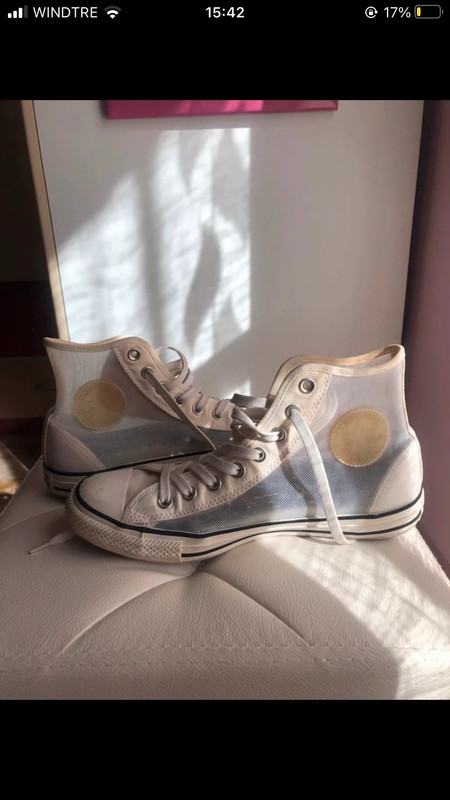 Converse semi trasparenti bianche Vinted