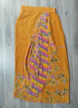 Jupe portefeuille jaune moutarde vintage, marke: Vintage, zustand: Sehr gut, größe: S / 36 / 8, 6,00 €, 7,00 € inklusive Vinted-Käuferschutz