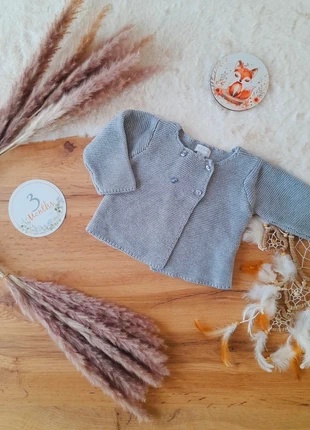 Brassière gilet mixte en maille 3 mois Pat & Ripaton, marca: Pat et Ripaton, estado: Muito bom, tamanho: 3-6 meses / 62 cm, €4.00, €4.90 inclui Proteção do Comprador Pro