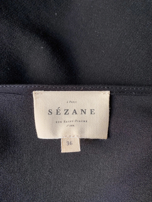 Robe Diane noire Sezane Vinted