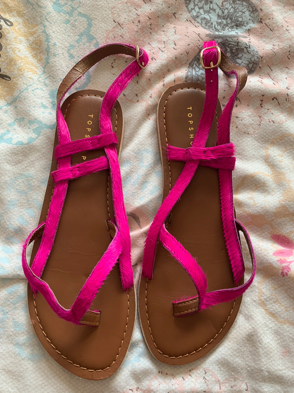 River island pink cheap sandals