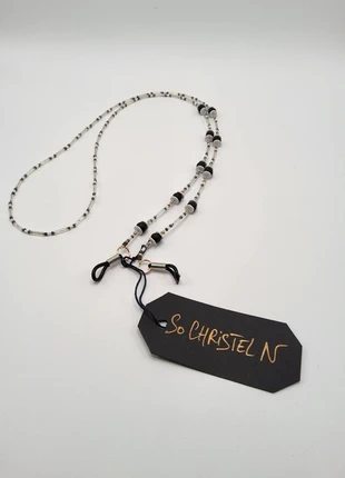 Chaine à lunettes, créateur, So Christel N, perles verre., marca: So Christel N, estado: Novo com etiquetas, €18.00, €19.60 inclui Proteção do Comprador