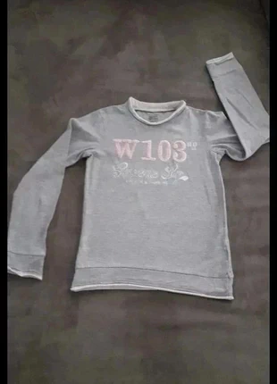 Tee-shirt gris à manches longues - fille - 7 ans - H&M - L.O.G.G, brand: H&M, condition: Good, size: 7 years / 122 cm, €4.99, €5.94 includes Buyer Protection