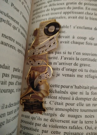 Marque page gramophone en métal, estado: Novo sem etiquetas, €4.00, €4.90 inclui Proteção do Comprador