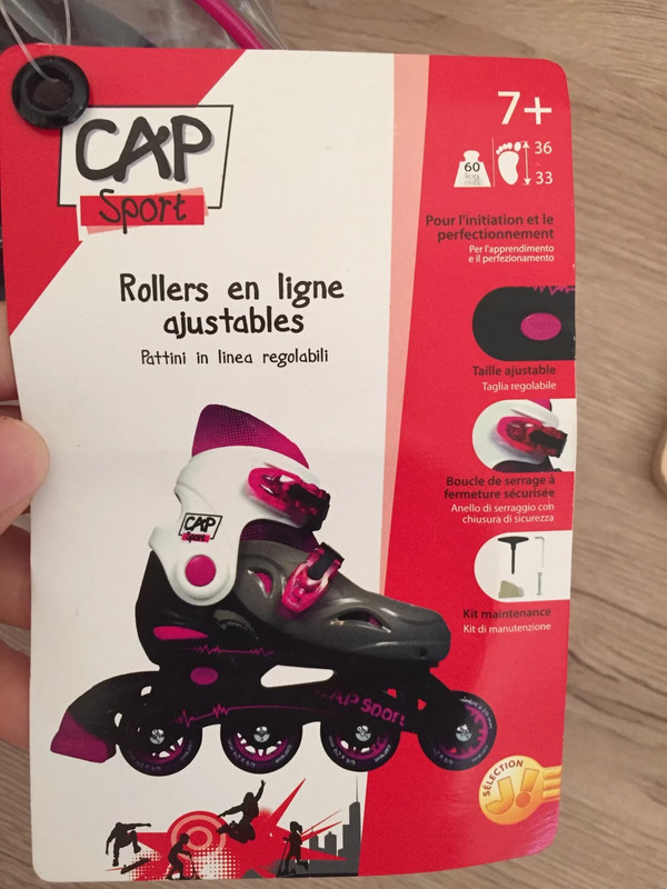 Rollers fille 33 a 36 ajustable