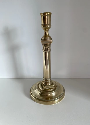 Bougeoir à pied en laiton doré, condition: Good, €18.00, €19.60 includes Buyer Protection