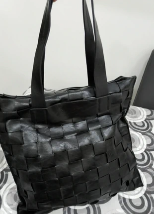 Borsa in vera pelle intrecciata Made in Italy ispirata a Bottega Veneta – Nero, in ottime condizioni, marque: Vera Pelle, état: Très bon état, 30,00 €, 32,20 € Protection acheteurs incluse