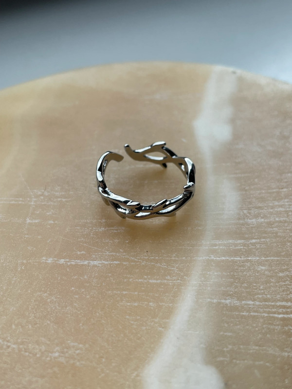spiky type liquid metal ring adjustable size 2