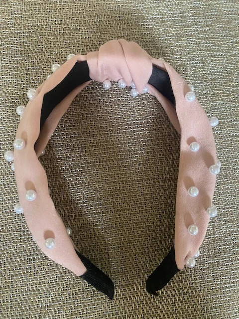 NWOT Girls Pink Pear Top Knot Headband! 4