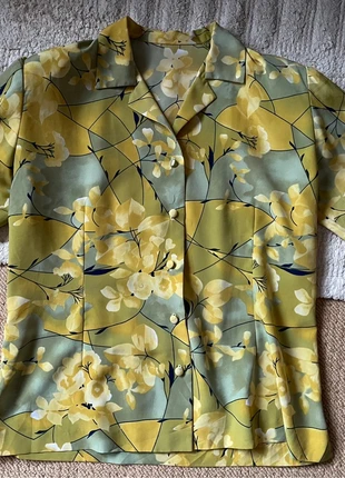 Vintage Green & Yellow Floral Blouse, brand: Vintage, condition: Very good, size: M / 10, £8.00, £9.10 includes Buyer Protection