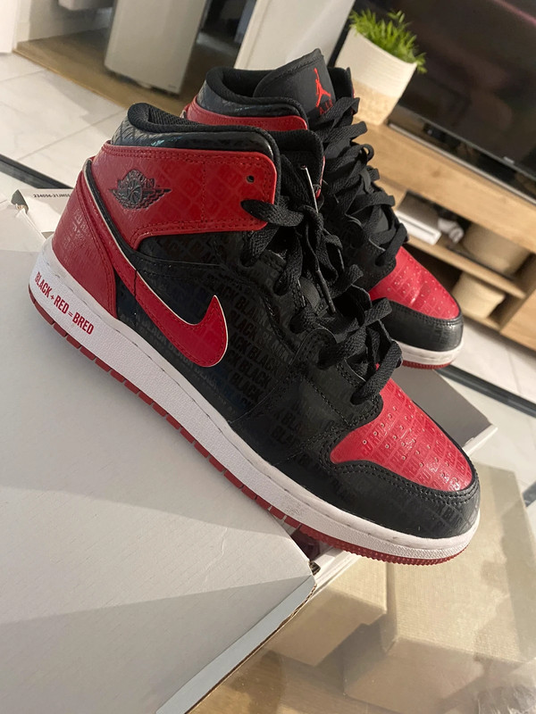 Air Jordan 1 MID SS rouge et noir