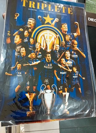 Poster locandina Inter triplete 2010, brand: Inter, condizioni: Ottime, €9.90, €11.10 include la Protezione acquisti