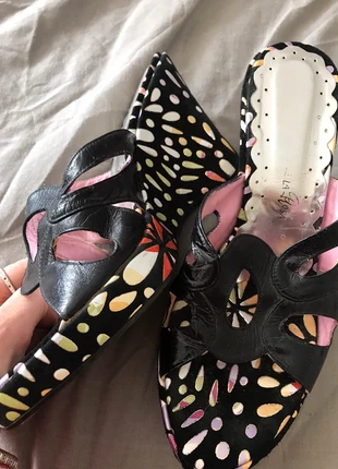 Gorgeous high heel leather platforms, brand: Sanche de la Rosa, condition: Good, size: 7, £8.00, £9.10 includes Buyer Protection