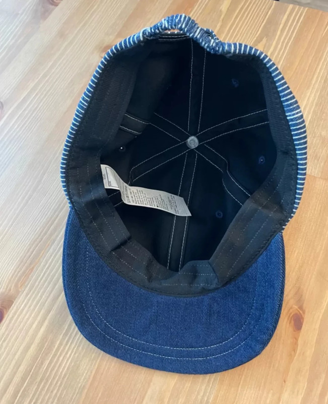 MUJI Kids Causal Hat Caps for School or Sports - Blue Striped 52cm  2