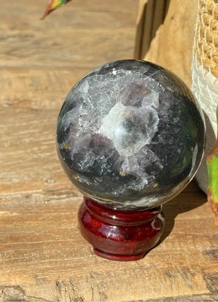 Sardonyx bol groot uniek edelsteen mega bol 418 gram inclusief houten standaard, brand: sardonyx, condizioni: Nuovo senza cartellino, €25.00, €26.95 include la Protezione acquisti