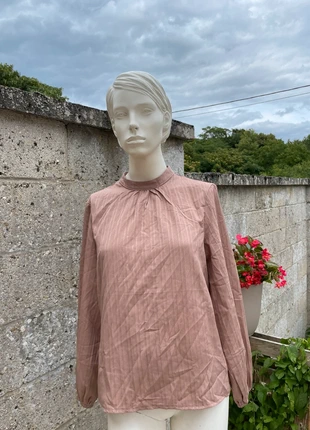 🤎 Blouse marron col montant SHEIN – Taille M (38), brand: Shein, condition: New without tags, size: M / 38 / 10, €6.00, €7.00 includes Buyer Protection