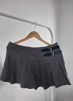 Falda tableada gris Love tree, marque: Love Tree, état: Très bon état, taille: L / 40 / 12, 6,00 €, 7,00 € Protection acheteurs incluse