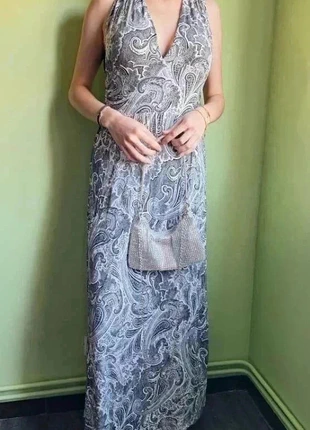 Robe longues à motifs dos nu, marque: H&M, état: Très bon état, taille: M / 38 / 10, 7,00 €, 8,05 € Protection acheteurs incluse