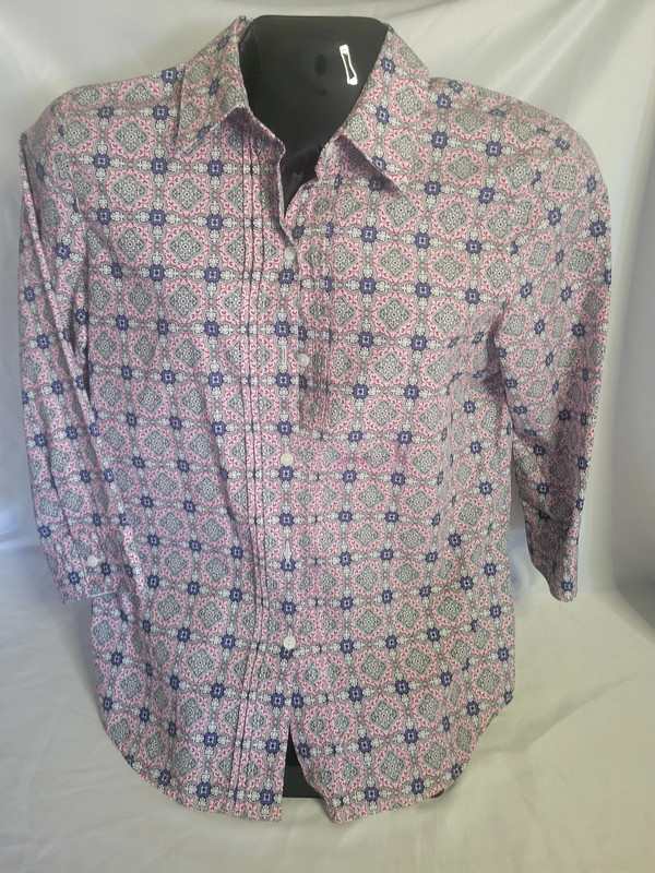 Foxcroft Womens Wrinkle Free Fitted LS Button Up (Size 12) 1