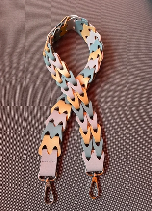 Bagstrap lederlook (grijs/goud/mintgroen ), merk: Multicolor, staat: Nieuw met prijskaartje, € 8,00, € 9,10 inclusief Kopersbescherming