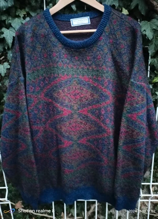 Pull vintage Yves Saint Laurent crazy pattern jumper, marca: Yves Saint Laurent, estado: Muy bueno, tamaño: XL, 150,00 €, 158,20 € Protección al comprador incluida