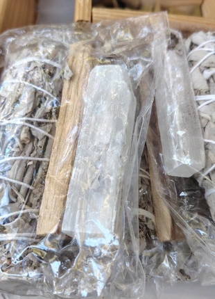 Pack de salvia blanca,palo santo y selenita, marque: Organic, état: Neuf avec étiquette, 10,00 €, 11,20 € Protection acheteurs incluse