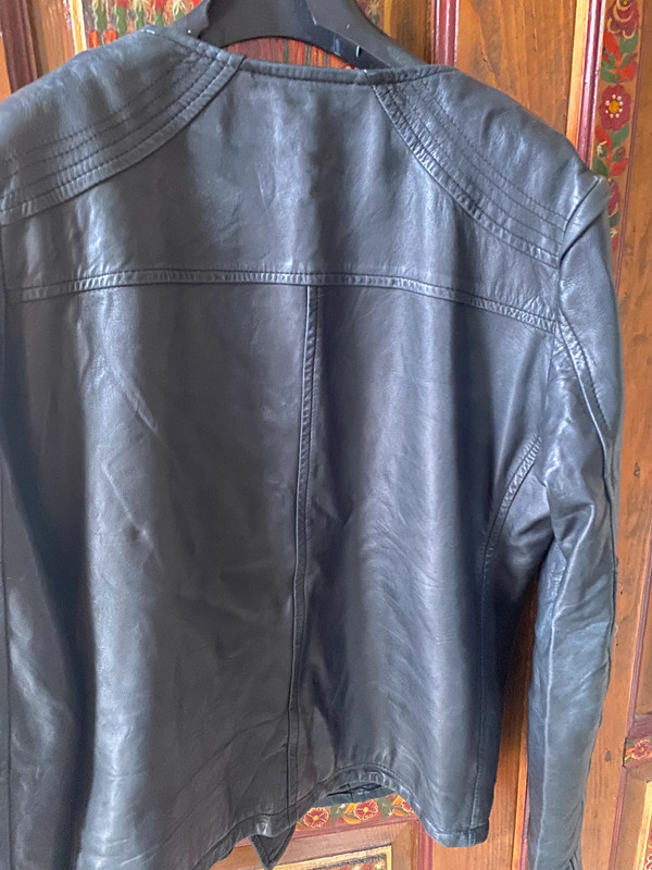 Blouson cuir femme discount vinted