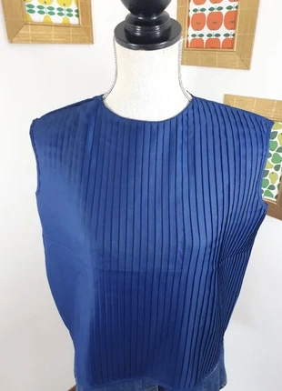 Top plissé Tergal , marca: Vintage, estado: Muito bom, tamanho: XXL / 44 / 16, €12.00, €13.30 inclui Proteção do Comprador Pro