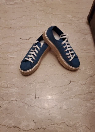 Baskets compensées jean (38), brand: H&M, condition: Very good, size: 38, €5.00, €5.95 includes Buyer Protection