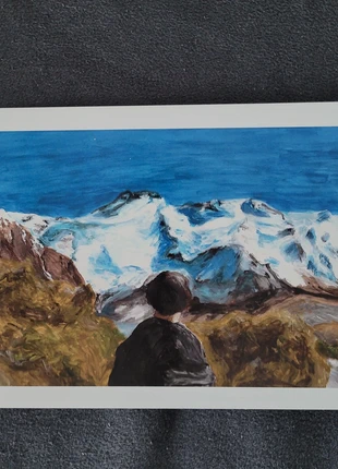 Art Print, Bergmotiv, Wanderer DIN A4 !Limitiert!, marque: Art, état: Neuf sans étiquette, taille: Taille unique, 14,00 €, 15,40 € Protection acheteurs incluse