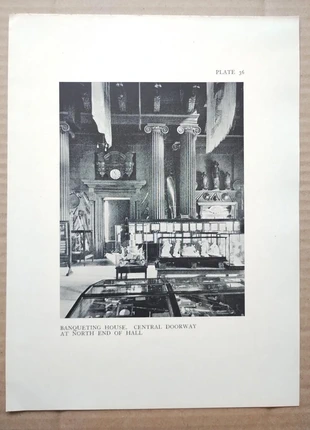 Central Doorway of Banqueting House, Westminster - Antique Print - 1930, brand: NO LABEL, condition: Good, £8.99, £10.14 includes Buyer Protection Pro