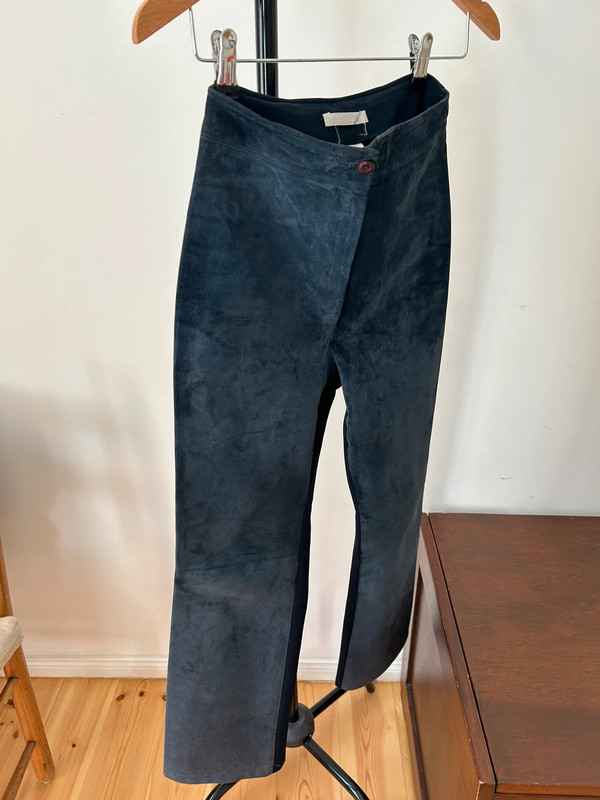 Black vintage suede trouser 3