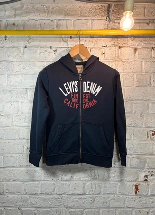 Sweat Capuche Zip - Levi's - 12Y - Bleu Marine, merk: Levi's, staat: Heel goed, maat: 12 jaar / 152 cm, € 4,50, € 5,43 inclusief Kopersbescherming