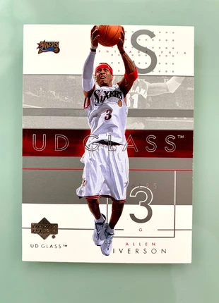 Carta NBA Allen Iverson, 76ers, Upper Deck 2003 UD Glass Basketball Cards, marca: NBA, estado: Muy bueno, 7,90 €, 9,00 € Protección al comprador incluida