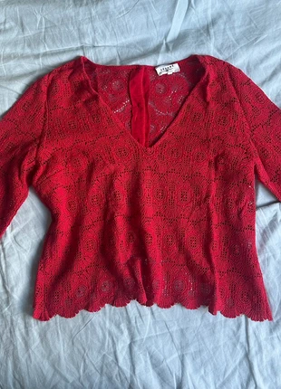Haut en maille dentelle Sézane, merk: Sézane, staat: Heel goed, maat: XL / 42 / 14, € 45,00, € 47,95 inclusief Kopersbescherming
