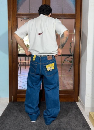 Jeans larghi Dennis Day handmade size XL y2k gamba larga stile JNCO streetwear hip hop baggy, brand: Vintage Dressing, condizioni: Nuovo con cartellino, taglia: XL, €40.00, €42.70 include la Protezione acquisti