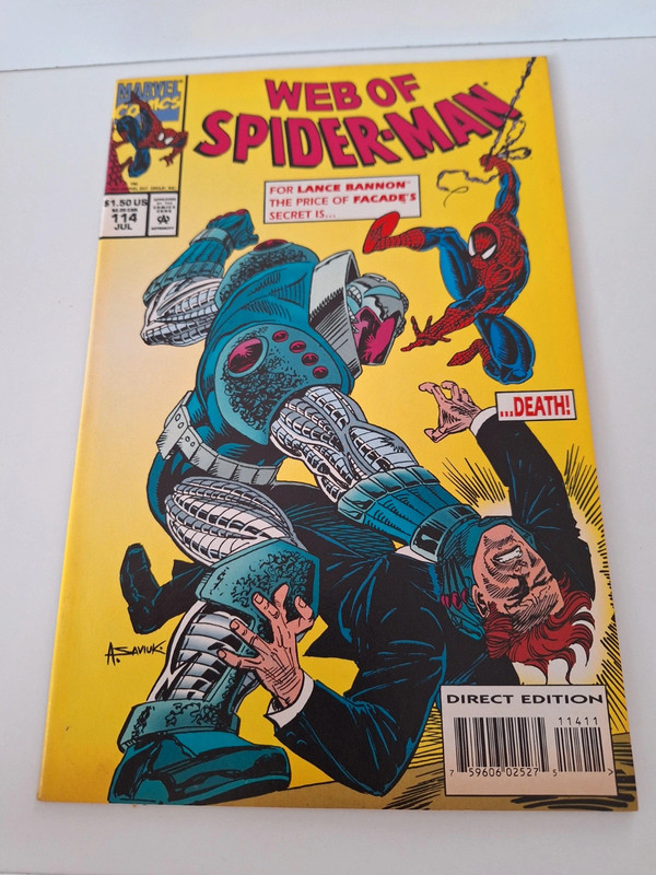 Web of Spider-Man #114 1st Cameo Ben Reilly Marvel Comic 1