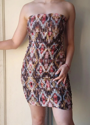 Robe bustier été tulle à motifs Pull&Bear, brand: Pull & Bear, condition: Very good, size: S / 36 / 8, €5.00, €5.95 includes Buyer Protection