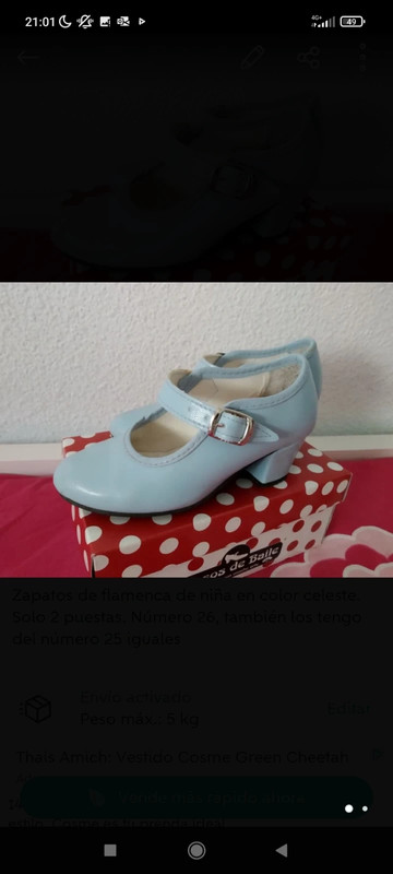 Zapatos flamenca niña n° 25 y n° 26
