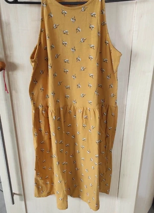 Robe été moutarde fleurs blanches coton bio Kiabi taille M, brand: Kiabi, condizioni: Ottime, taglia: M / IT 42 / EU 38, €1.00, €1.75 include la Protezione acquisti