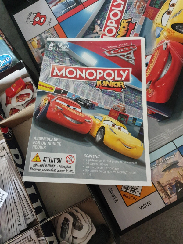 Jeux Monopoly junior Disney Pixar cars Vinted