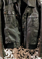 Cazadora hombre piel negra Easy Wear talla L Vinted